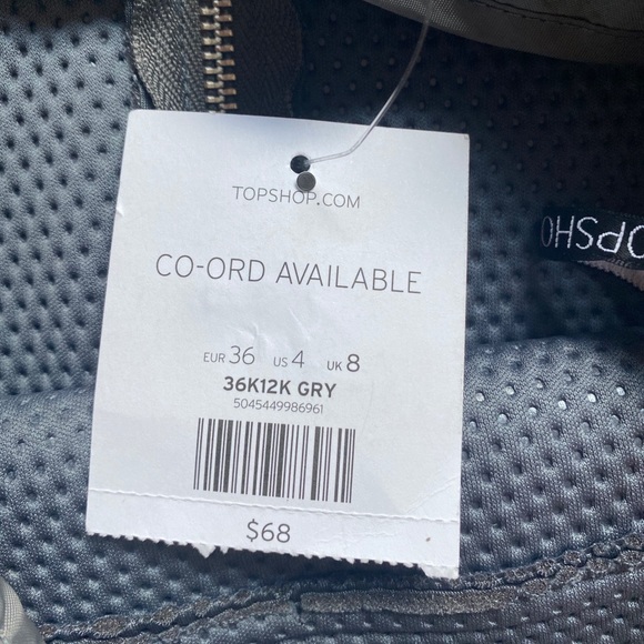 NWT Topshop Gray Mini Skirt - Picture 8 of 8